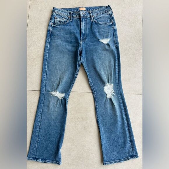 Mother Denim Insider Ankle Flare Bootcut Jeans in Bloom and Doom Size 29 - Picture 4 of 8